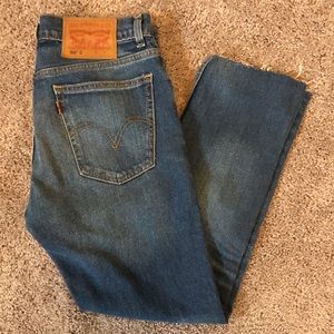 Levi’s 505c with cut hem